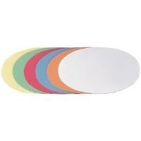 FRANKEN Moderationskarte, Oval, 190 x 110 mm, sortiert 100% Altpapier, 130 g/qm (UMZH 1119 99)