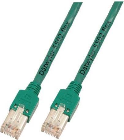 RJ45 Patchkabel 2x Hirose Daetwyler UNINET4P 3.0 Meter Grün (K8706.3)