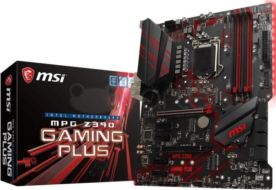 MSI MPG Z390 GAMING PLUS - Motherboard - ATX - LGA1151 Socket - Z390 - USB 3,1 Gen 1, USB-C Gen2, USB 3,1 Gen 2 - Gigabit LAN - Onboard-Grafik (CPU erforderlich) - HD Audio (8-Kanal) (7B51-001R) MSI MPG Z390 GAMING PLUS - Motherboard - ATX - LGA1151 Socket - Z390 - USB 3,1 Gen 1, USB-C Gen2, USB 3,1 Gen 2 - Gigabit LAN - Onboard-Grafik (CPU erforderlich) - HD Audio (8-Kanal) (7B51-001R)