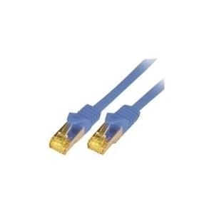 M-Cab 3m CAT7 S-FTP cavo di rete Blu S/FTP [S-STP] (CAT7 SFTP RJ45 LSZH 3M BLUE - 10GBIT RAW PATCH CABLE)