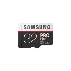 Samsung Pro Plus MB-MD32G - Flash-Speicherkarte (microSDHC/SD-Adapter inbegriffen) - 32GB - UHS-I U3 / Class10 - microSDHC UHS-I (MB-MD32GA/EU)