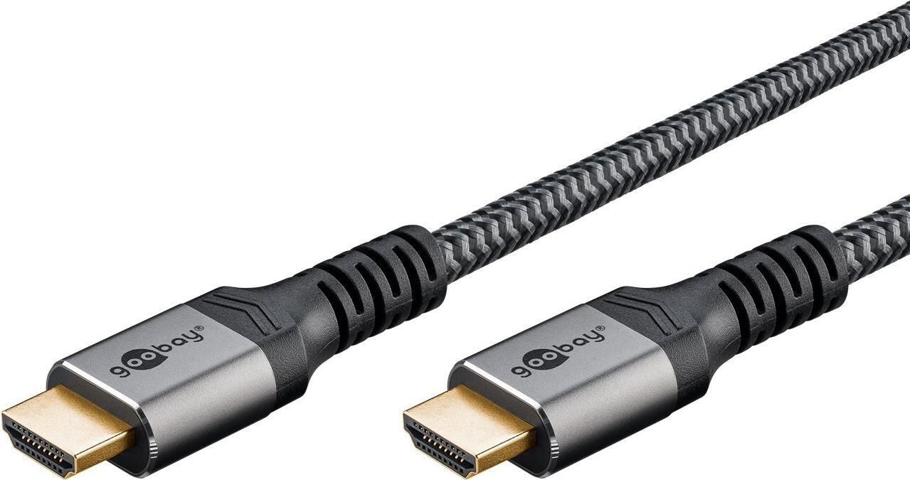 Cavo HDMI Ultra High Speed 3 m Grigio Sharkskin 3 m - Connettore HDMI maschio (tipo A) Connettore HDMI ma