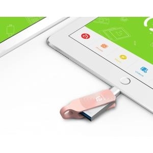 Adam Elements iKlips DUO+ 128GB USB 3.0 (3.1 Gen 1) Typ A Rosa-Goldfarben USB-Stick (ADRAD128GKLDPRB)