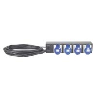 Schneider Electric APC Basic Rack PDU - Steckdosenleiste (Rack - einbaufähig) - Wechselstrom 230 V - 4 Ausgangsstecker - 2U - 48,3 cm (19) (AP7586)