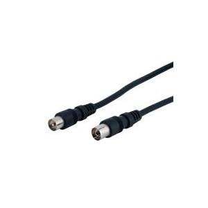 GOOD CONNECTIONS - Antennenkabel - Koax Stecker-> Koax Buchse - gerade - 15 m - Schwarz