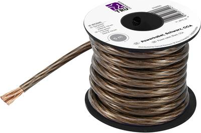 TRU COMPONENTS 1572240 Massekabel 1 x 6 mm² Schwarz, Transparent 5 m (1572240)