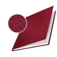 LEITZ Buchbindemappe impressBind, A4, 14 mm, bordeaux, Hard Cover, mit Leinenüberzug, Fassungsvermögen: 106 - 140 Blatt (7393-00-28)
