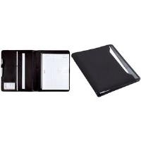 Alassio Ringbuchmappe COMO, A4, inkl. Block aus FINEtouch-Lederimitat, Farbe: schwarz (31503)