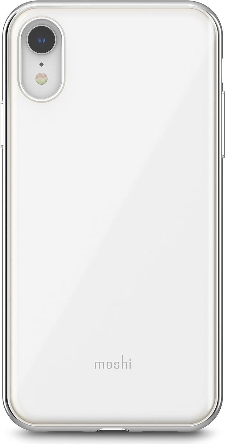 Moshi iGlaze Handy-Schutzhülle Rand Silber - Weiß (99MO113101)
