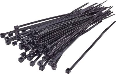 TRU COMPONENTS 1592857 TC-CVR100BK203 Kabelbinder 100 mm Schwarz UV-stabilisiert 100 St. (1592857)