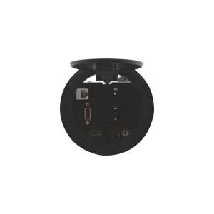 Kramer RTBUS-21 - Wanddose - HD-15, RJ-45, Mini-Phone Stereo 3,5 mm, HDMI, Strom - Schwarzes eloxiertes Aluminium (68-00110120)
