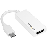 StarTech.com USB-C zu HDMI Adapter - USB Typ C zu HDMI Konverter für Computer mit USB - 4K 60Hz - Weiß - Externer Videoadapter - USB Type-C - HDMI - weiß (CDP2HD4K60W)