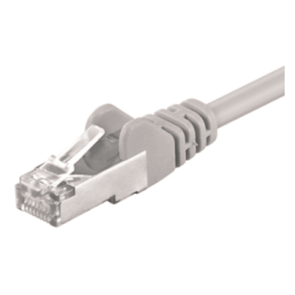 M-Cab 15m SFTP Cat5e cavo di rete Grigio SF/UTP [S-FTP] (CAT5E SFTP RJ45 15M GREY - 2.5GBIT PATCH CABLE)