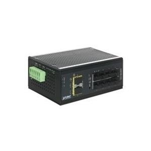 Planet Industrial Gigabit LWL Switch IGS-10020MT, 8x 1 Gigabit/s (RJ45), 2x SFP Slot, für Hutschienenmontage (IGS-10020MT)