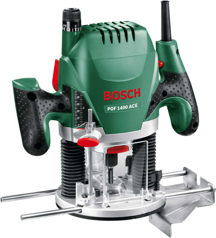 Bosch POF 1400 ACE Alluminio, Nero, Verde, Rosso, Bianco 28000 Giri/min 1450 W