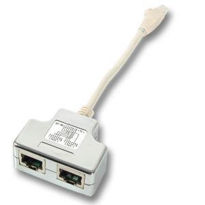 T-Adapter Cat.6 2x10/100BaseT für Cablesharing (K5126.015)