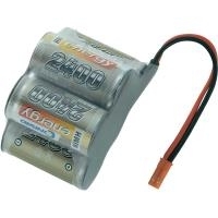 CONRAD ENERGY NiMH Sub-C Empfänger-Akkupack 6 V / 2400 mAh Bauform Hump Stecksystem BEC-Buchse
