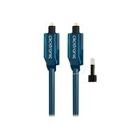 ClickTronic Opto-cable set - Digitales Audio-Kabelkit (optisch) - TOSLINK (M) bis TOSLINK (M) - 50 cm - Glasfaser