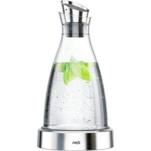 emsa Kühlkaraffe FLOW, 1,0 Liter, Edelstahl Kühlen und Servieren - dank Edelstahl-Kühlstation, hoch- - 1 Stück (505219)