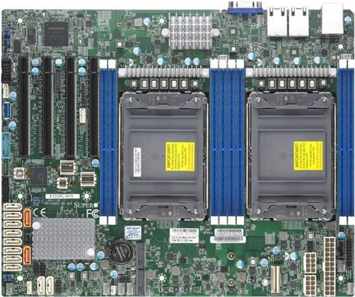 Super Micro SUPERMICRO X12DPL-NT6 - Motherboard - ATX - LGA4189-Sockel - 2 Unterstützte CPUs - C621A Chipsatz - USB 3,2 Gen 1 - 2 x 10 Gigabit LAN - Onboard-Grafik - für SCLA25TQC R609LP (MBD-X12DPL-NT6-B)