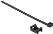 Delock Supporto a vite 23 x 16 mm con fascetta L 150 x P 7,2 mm nero