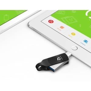 Adam Elements iKlips DUO+ 128GB USB 3.0 (3.1 Gen 1) Typ A Schwarz USB-Stick (ADRAD128GKLDPRX)