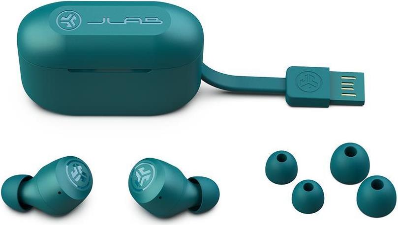 JLab GO Air POP True Wireless Cuffie True Wireless Stereo TWS In-ear Musica e Chiamate Bluetooth Colore foglia di t (Go Air Pop