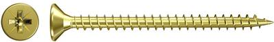 Fischer 551166 Spanplattenschrauben 4.5 mm 40 mm Kreuzschlitz Pozidriv galvanisch verzinkt 500 St. (551166)