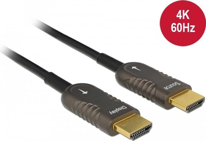 Delock Aktives Optisches Kabel HDMI-A Stecker > HDMI-A Stecker 4K 60 Hz 40 m (85678)