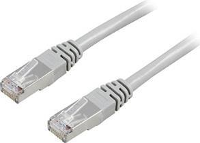 Deltaco FTP Cat5e - 0.5m cavo di rete Grigio 0,5 m (DELTACO Cat5e patch cable 0.5m)