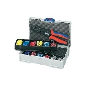 Knipex 97 90 25 Crimp-Set für Kabelverbinder Geeignet für isolierte Kabelschuhe + Steckverbinder + unisolierte, offene S (97 90 25)