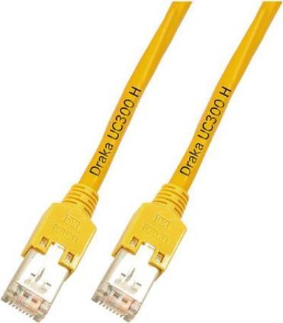 RJ45 Patchkabel 2x Hirose FTP-300MHz HF 1,5 Meter Gelb (K8075.1,5)