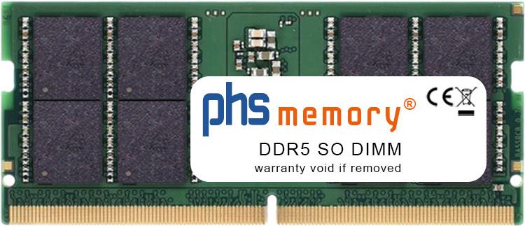 PHS-memory 48GB RAM Speicher kompatibel mit Schenker Work 17-M23cxv DDR5 SO DIMM 5600MHz PC5-44800-S (SP522807)