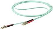 StarTech.com 7m OM4 LC to LC Multimode Duplex Fiber Optic Patch Cable - Patch-Kabel - LC Multi-Mode (M) bis LC Multi-Mode (M) - 7 m - Glasfaser - 50/125 Mikrometer - OM4 - Aquamarin