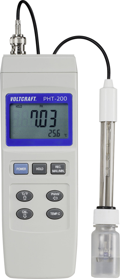 VOLTCRAFT PHT-200 Kombi-Messgerät pH-Wert, Redox (ORP) (VC-8330290)