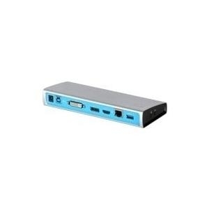 I-TEC USB 3.0 Metal Docking Station 1x DVI-I 1x HDMI oder Display Port Full HD+ 2560x1600 GLAN 3x USB 3.0, Audio 1xUSB mit BC1.2 (U3METALDOCK)