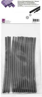 TRU COMPONENTS T1902CA031 Schrumpfschlauchsortiment Schwarz 3 mm Schrumpfrate:3:1 15 St. (T1902CA031)