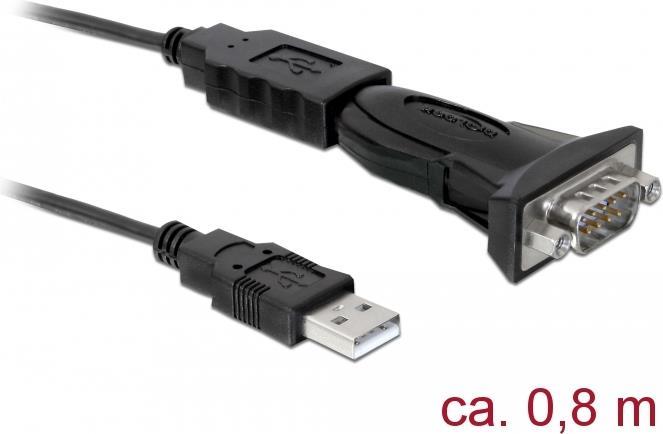 Adattatore Delock USB 2.0 Tipo A a 1 x seriale RS-232 DB9