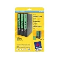 Avery L4764 - Aktenetiketten - grün - 38 x 192 mm - 140 Stck. (20 Bogen x 7) - (L4764-20)