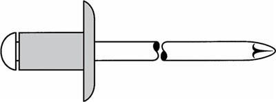 Gesipa Blindniet Al/A2 5x12mm grande testa K14 ks 60-80 mm (pacchetto con 250 ST) (1433614)