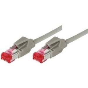 Patchkabel S/FTP, PiMF, Cat 6, grau, 5,0 m Halogenfrei, mit Leoni-Kabel und Hirosesteckern TM21 (bisherige Bezeichnung S/STP) (73605)