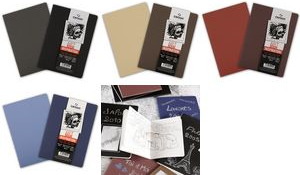 CANSON Skizzenheft ARTBOOK INSPIRATION, A6, indigo 24 Blatt, Crobart Papier - 96 g/qm, Mi-Teintes Deckel - 1 Stück (200006446)