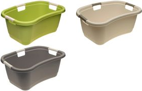keeeper Wäschewanne janne, ergonomisch, mint Farbe: aqua blue, mit Softgriffen, Material: PP, - 1 Stück (1078366600000)