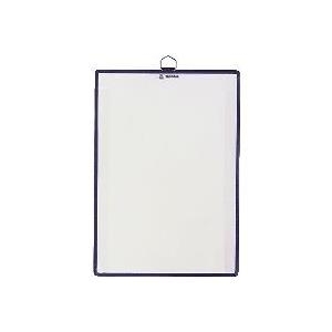 tarifold tindividual Kontrollblatt-Halter, DIN A, blau Rückseite aus hartem PVC für leichtes Schreiben (184501)