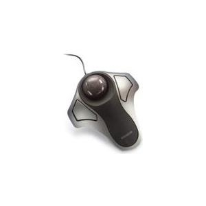 Kensington Orbit Optical Trackball - Trackball - optisch - 2 Taste(n) - verkabelt - PS/2, USB - Schwarz, Silber Metallic (64327)