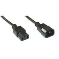 INLINE - Spannungsversorgungs-Verlängerungskabel - IEC 320 EN 60320 C13 - IEC 320 EN 60320 C13 - 1,8m - Schwarz (16632)