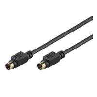 Wentronic goobay AVK 157-0100 - Videokabel - S-Video - 4-poliger mini-DIN (M) bis 4-poliger mini-DIN (M) - 1,0m - ungeschirmt (50057)