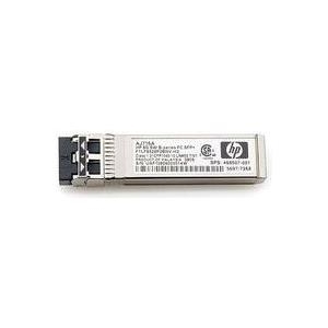 HPE B-Series - SFP+-Transceiver-Modul - 8 GB Fibre Channel (Short Wave) - Fibre Channel - für HPE 32, 48, 8/24, 8/8, SAN Switch 8/80, SN8000B 32, SN8000B 48, StoreFabric 8/24 8Gb