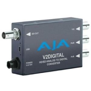 AJA V2Analog HD/SD-SDI to Analog Mini-Converter - + 5-20 VDC, 3 Watt - Externer Dipswitch - Steuerung (lokal / remote) (V2Analog)