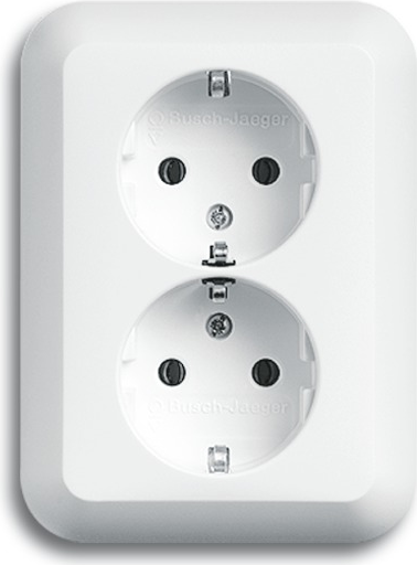 Busch Jaeger 20-02 EUJ-24G Steckdose CEE 7/3 Weiß (2014-0-1247)